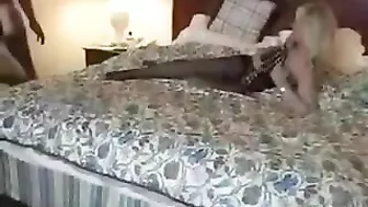 Interracial Cuckold Threesome with Big Black Bull