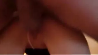 Small Titted Amateur Slut Swallows Double Cum in Mouth after DP Anal Gangbang