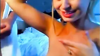 Blonde Amateur Camgirl 3Sum with Big Cocks & Deep Throat Blowjobs