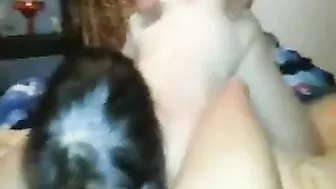 Lesbian Threesome Amateur Gangbang Homemade Porn with Cumming and Moaning