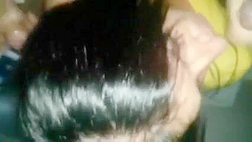 Married MILF Swinger Sucks Two Cocks in Amateur Homemade Threesome