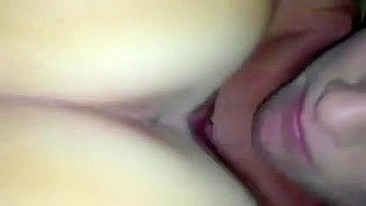 Amateur Swinger Couple Homemade Threesome with Creamy Finish