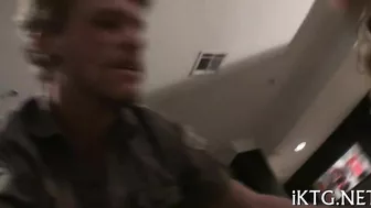 College Stud Bisexual Threesome with Two Hot Pussies