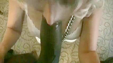 Blonde Sub Slut Gives Herself to Big Black Cocks in Amateur Homemade Gangbang