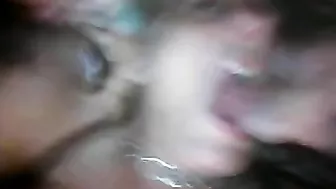 MILF Wife Wild Gangbang Orgy with Multiple Facials and Cum in Mouth