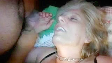 MILF Wife Wild Gangbang Orgy with Multiple Facials and Cum in Mouth