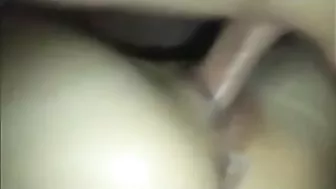 Wife Takes Creamy Threesomes with Hubby & Friend