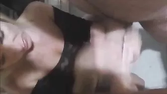 Blonde MILF Strokes Two Cocks in Amateur Threesome Facial