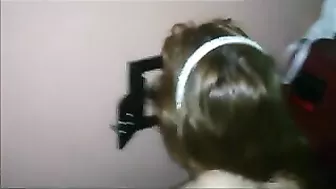 Amateur Swingers' Gloryhole Blowjob Cumshot Doggystyle