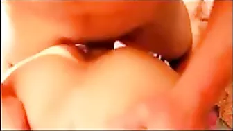 Asian MILF Double Teamed in Hot Homemade Threesome with Facials and Spitroasting