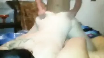 Amateur Bisexual Threesome with Cunnilingus and Group Sex