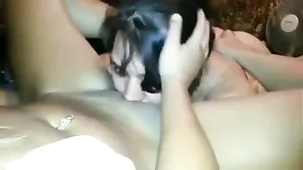 Amateur Bisexual Threesome with Cunnilingus and Group Sex