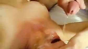 Wife Cuckold Threesome with Double Facials and Swingers Wife Cuckold Threesome with Double Facials and Swingers