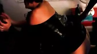 Interracial Gangbang with French MILF Wife and BBCs