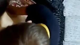 Amateur Brunette Gets Gangbanged in Homemade Threesome #Wife, #3some