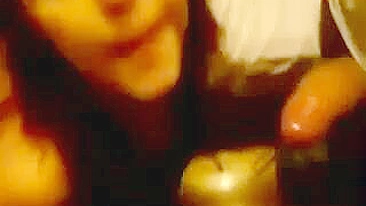 College Brunette Gets Gangbanged Hard in Homemade Threesome