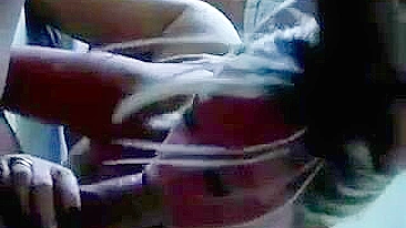 Amateur Blonde Threesome Gangbang with Spitroast and Double Penetration