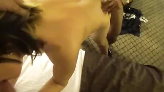 Wife Cuckold Threesome with Young Black Guy and hubby