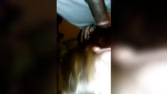 Interracial Swingers' Wife Gets Double Facial in Amateur Homemade Threesome