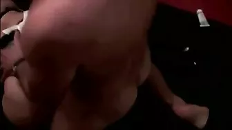 Mischievous & Insatiable Wife Swings with Three Men in Homemade Gangbang