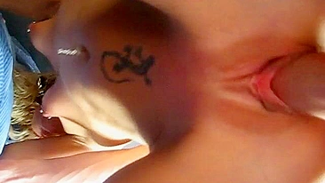 Small-Titted Blonde Euro Amateur Gets Gangbanged in Hot Homemade Threesome