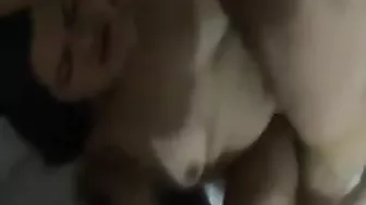 Wife Creamy Facial in Threesome with Hubby and Another Man