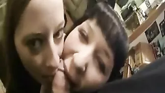 Amateur Threesome Blowjob & Facial Homemade Porn Amateur Threesome Blowjob & Facial Homemade Porn