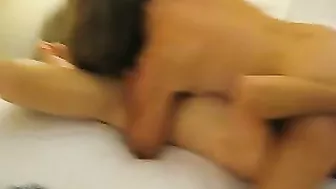 Wife Bisexual Cuckold Hubby Licks Bulls Balls in Group Sex Threesome Wife Bisexual Cuckold Hubby Licks Bulls Balls in Group Sex Threesome