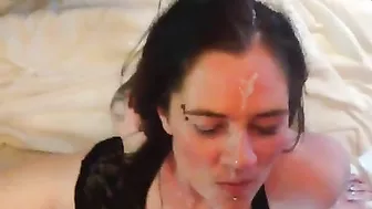 Married MILF Swingers' Homemade Threesome with Cumshots and Group Facials