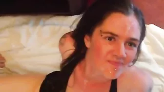 Married MILF Swingers' Homemade Threesome with Cumshots and Group Facials