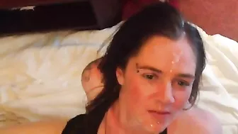 Married MILF Swingers' Homemade Threesome with Cumshots and Group Facials