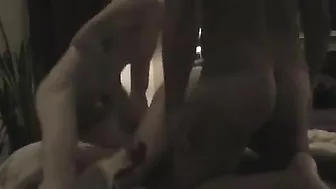 Homemade Threesome with Friends and BBC, Wife Swings with Bisexual Cuckold
