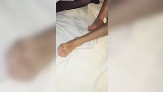 Brunette Amateur Gets Double Penetration in Hotel Threesome