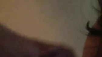 College Brunette First Threesome with Glasses and Cum Facial