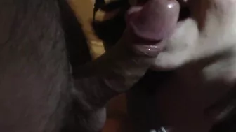 College Brunette First Threesome with Glasses and Cum Facial