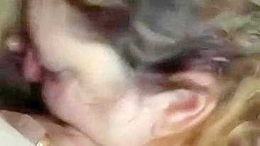 Wife Thirsty Cock Feast - Amateur 3Sum with Blowjob & Swallow