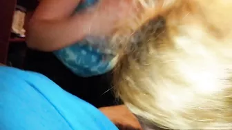 White Girls' Threesome Blowjob Cum Swap