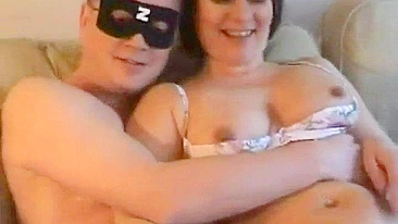 Married MILF Homemade Threesome with Oral Sex and Cuckolding