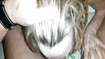 Blonde MILF takes Doggy Style Cock in Amateur Group Sex