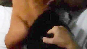 Asian Slut Wild Threesome with Amateur Gangbang