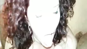 Redhead MILF Huge Floppy Tits in Threesome Gangbang