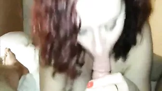 Redhead MILF Huge Floppy Tits in Threesome Gangbang