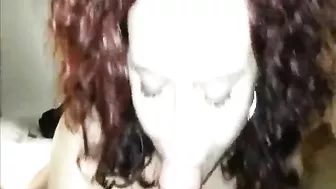 Redhead MILF Huge Floppy Tits in Threesome Gangbang