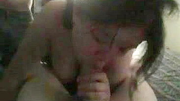 Amateur Asian Girl Gets Spitroasted in Homemade Threesome Gangbang