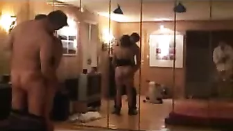 Amateur Homemade Threesome with Loaned Wife & Cuckold Hubby