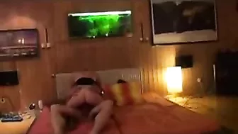 Amateur Homemade Threesome with Loaned Wife & Cuckold Hubby