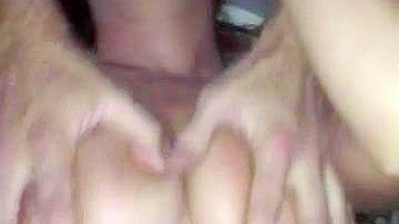 Amateur Swinger Couple Homemade Threesome with Cuckold Girlfriend and Two Cocks