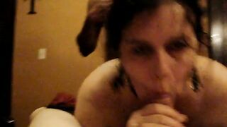 MILF Spitroasted by Big Black Cock in Interracial Threesome