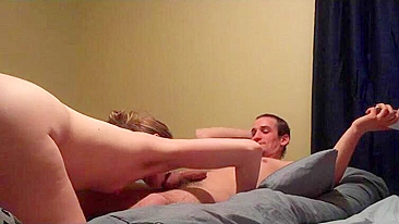 Amateur Threesome Gangbang - Homemade Spitroast Group Sex