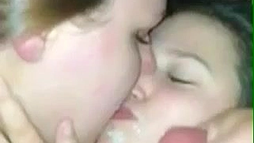 Homemade Bisexual Threesome Cum Swap Facial